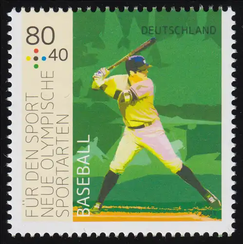 3602 Sporthilfe - Baseball, ** postfrisch