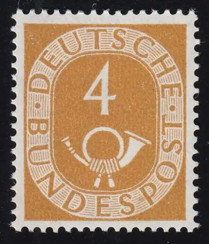 124 Posthorn 4 Pf, postfrisch **