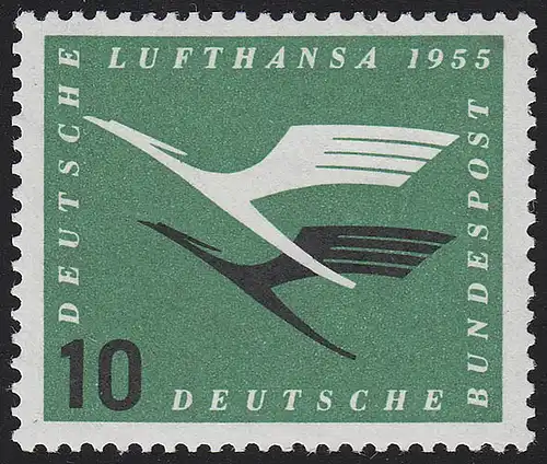 206Vb Lufthansa 10 Pf ** postfrisch