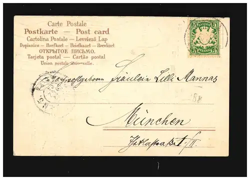 Nuit tranquille, nuit sainte, anges priant ciel étoilé nuit notes, 22.12.1904