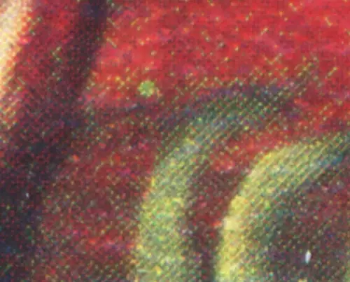 798I Expressionisten 30 Pf mit PLF I grüner Fleck, Feld 5, **