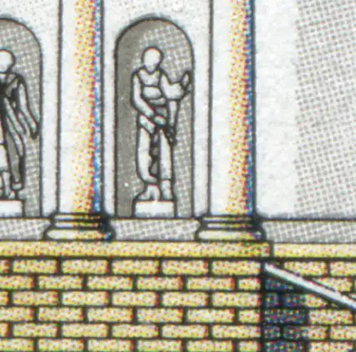 1625 Staatsoper Berlin: ER-Vbl. mit 2 PLF: RETUSCHE Fleck + 1625I, Feld 1+2 **