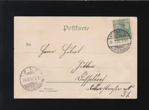 Paysage Lac La barrière florale est comme ma pensée Heinsberg/Düsseldor 3.7.1899