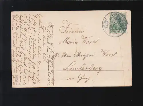 Les enfants sont heureux de cadeaux, anniversaire Félicitations, Gladenbach 14.9.1912