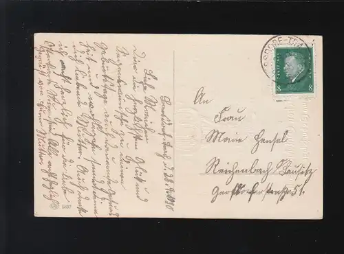 Bunter bouquets de fleurs Anémones Maiglocky anniversaire, couru 28.4.1930