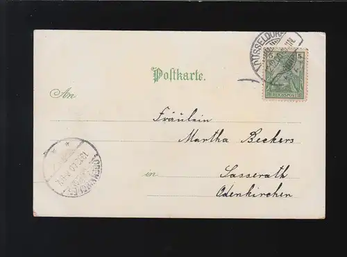 Schwäne, Ein stiller Gruss aus Blumenmund Düsseldorf/Odenkirchen 12+13.12.1900