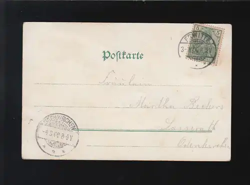 Stiefmütterchen, Dein war und blieb ich, Dein bin.. Erwitte/Odenkirchen 4.9.1900