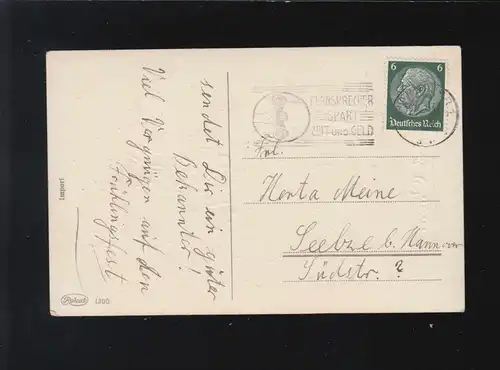 Or or cloches de Pâques Lilas poule poussin Dorfidylle, Hanovre 27.3.37