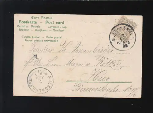 Amours arbre, fleurs, Je sais un cœur pour lequel je prie, Munich 5.8.1902