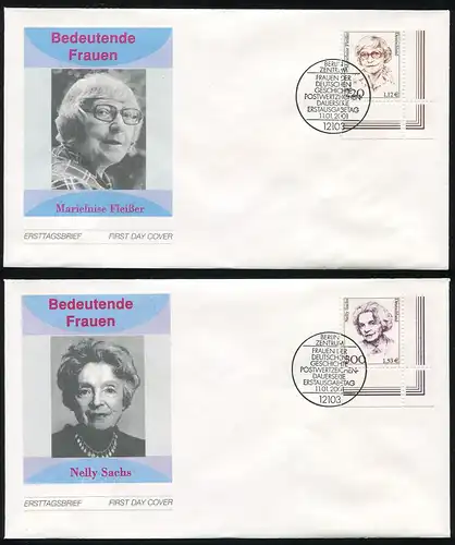 2158-2159 Femmes travailleurs et Sachs - Taux 2 FDC Berlin 11.1.2001