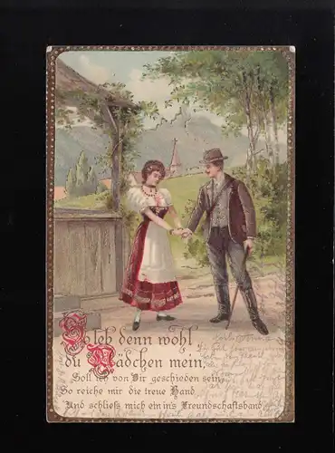 Adieu, jeune fille, mon couple, Aix-la-Chapelle, 21.2.1903