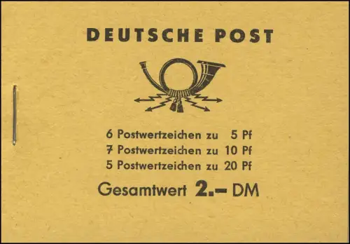 MH 3b2 Fünfjahrplan 1961 Klammer 14 mm, postfrisch **