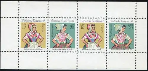 HBl. 13IA aus MH 5 Trachten, PLF Strich (oliv) unter der Schleife, Feld 3 **