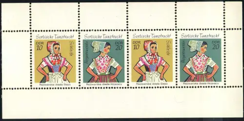 HBl. 13IC aus MH 5 Trachten 1971, postfrisch