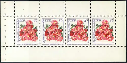 HBl. 14C aus MH 6 Rosenausstellung 1972, postfrisch