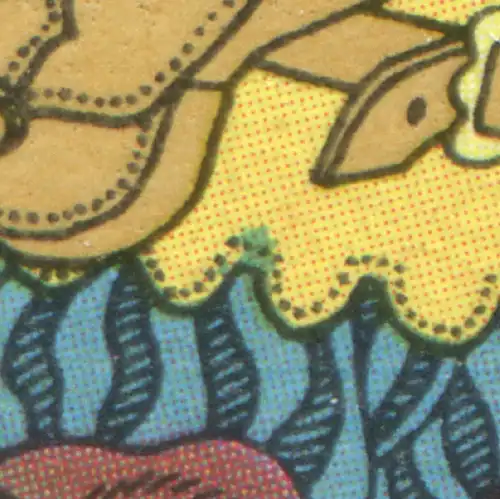 2284 en petite arc de conte de fées avec PLF tache verte sur la ceinture de pantalon, **