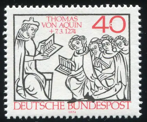 795DD Hl. Thomas von Aquin - Putzendruck in der Null der 40, postfrisch **