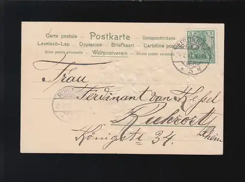 Bouqet de fleurs pour te réjouir, je choisis les fleurs ici, Berlin 24.2.1904