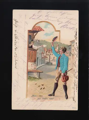 Je dois aller à la ville, au revoir, Bietigheim /Mainz 25.+26.9.1904