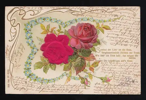 Symbol der Lieb' ist die Rose, Rosenblüten, Aachen / Wimereux 4 + 5.5.1903