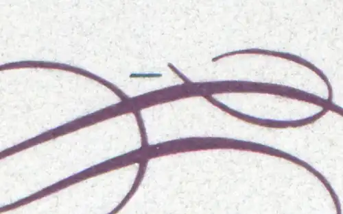 3032 Schlösser-Kleinbogen Schwerin 4x 10 Pf mit PLF Farbstrich im Zierfeld **