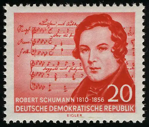 529 XII Robert Schumann 20 Pf Wz.2 XII **