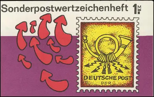 SMHD 40 Briefmarke mit Posthorn mit DDF auf 4.DS rote Punkte **