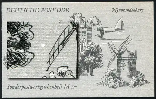 SMHD 46 Neubrandenburg, 1.DS weißer Fleck zwischen Baum und Mühlradflügel, **