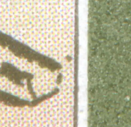 3311 Aeropost Lilienthal 20 Pf: point sombre à droite du bord, case 35, **