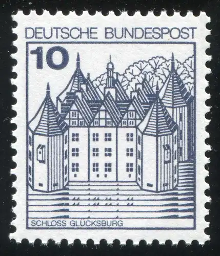 913I/I BuS 10 Pf mit PLF Strich in Baumkrone, Rollenmarke ohne Nummer, **