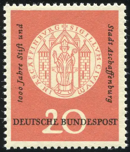 255xVII Aschaffenburg, jaunâtre, PLF VII tache sur la jambe droite, case 20 **