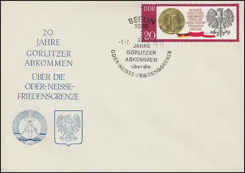 1591 Accord de Görlitzer ou de Nisse sur le FDC de bijoux ESSST BERLIN