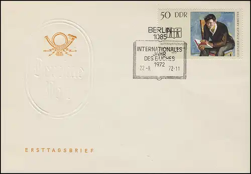 1781 Année internationale du livre 1972 - Marque sur Bijoux-FDC ESSST BERLIN