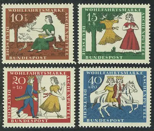 485-488 Wofa Märchen Aschenputtel, Grimm 1965, Satz ** postfrisch