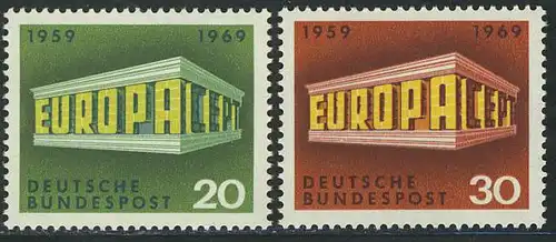 583-584 Europa/CEPT 1969, Satz ** postfrisch