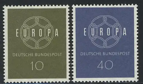 320-321 Europe/CEPT 1959, phrase ** frais de port