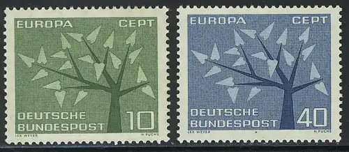 383-384 Europa/CEPT 1962, Satz ** postfrisch