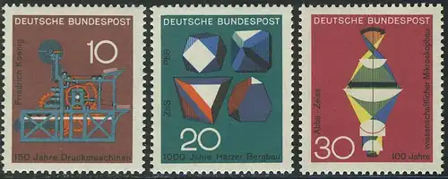 546-548 Wissenschaft und Technik 1968, Satz **