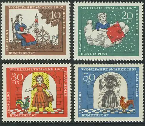 538-541 Wofa Märchen Frau Holle der Brüder Grimm 1967, Satz **