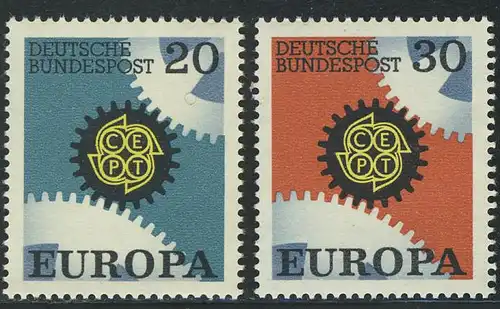 533-534 Europa/CEPT 1967, Satz **