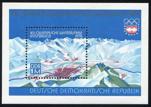 Bloc 43 Olympiades 1975 Blockrand-PLF: Bord droit du village cassé, **