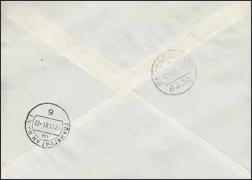 Wermsdorf-Messebrief zur Philatelia'81 in Frankfurt/Main aus OSCHATZ 10.11.1981