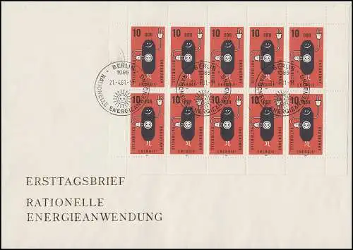 2601 Application rationnelle de l'énergie 1981 - Petite feuille sur les bijoux FDC ESSt berlin