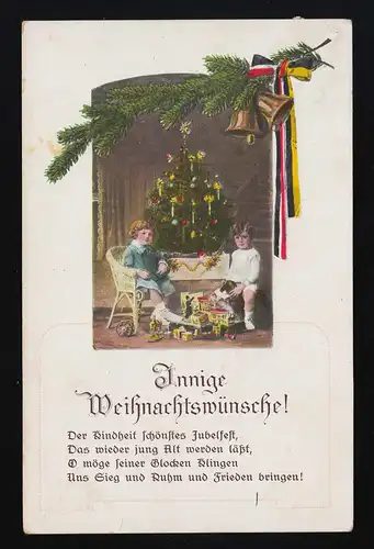 Des vœux de Noël intenses! Le plus beau jubilé de l'enfance a couru 24.12.1915