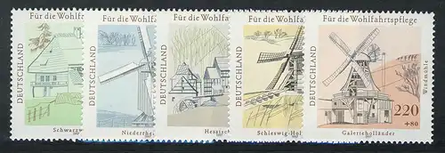 1948-1952 Wofa Wasser- und Windmühlen 1997, Satz ** postfrisch
