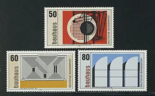 1164-1166 Bauhaus 1983, kompletter Satz postfrisch **