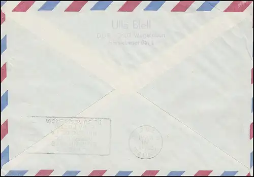 Bloc 62 Wolfgang Amadeus Mozart 1981 sur lettre étrangère WEGELEBEN 4.5.81