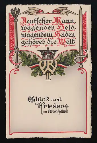 Nouvel An Épée couronne de sceptre Adler, homme allemand héros errant, inutilisé