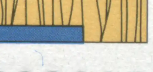 1808I Paysage Havel: trait bleu en bas à droite dans la marge de la marque, case 3, **