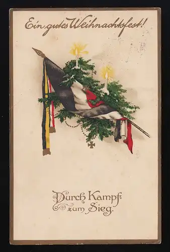Bougies de drapeau de Reich, Par la lutte pour la victoire, Noël Hannover 24.12.1915